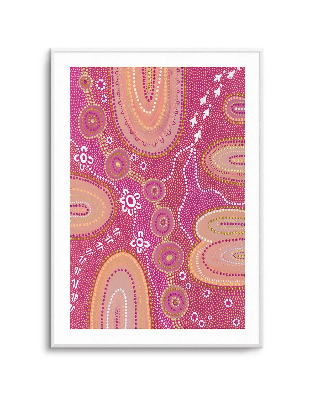 Dancing On Country I By Domica Hill Art Print-PRINT-Olive et Oriel-Domica Hill-Buy-Australian-Art-Prints-Online-with-Olive-et-Oriel-Your-Artwork-Specialists-Austrailia-Decorate-With-Coastal-Photo-Wall-Art-Prints-From-Our-Beach-House-Artwork-Collection-Fine-Poster-and-Framed-Artwork