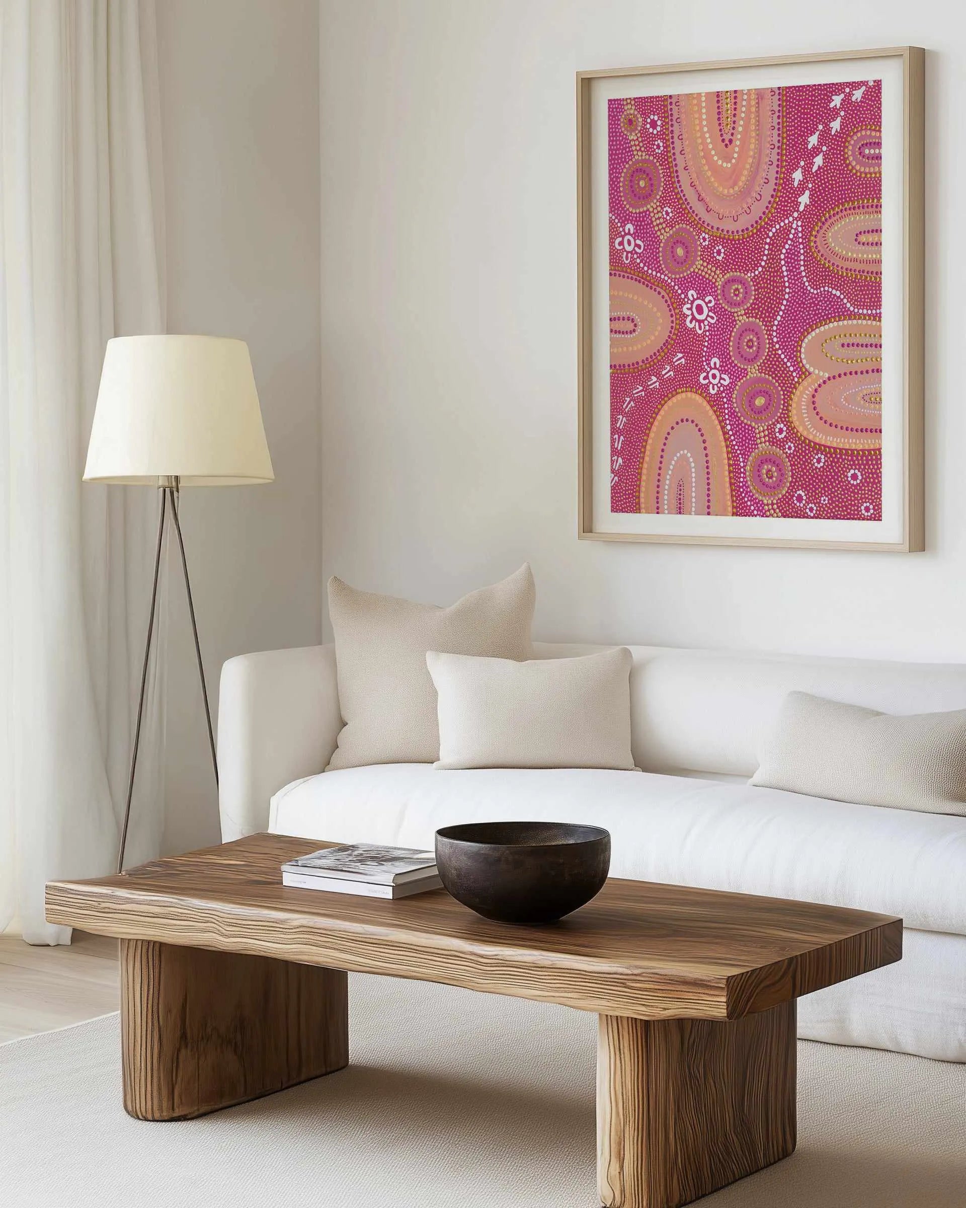 Dancing On Country I By Domica Hill | Art Print from Olive et Oriel where you can shop wallpaper and artworks online