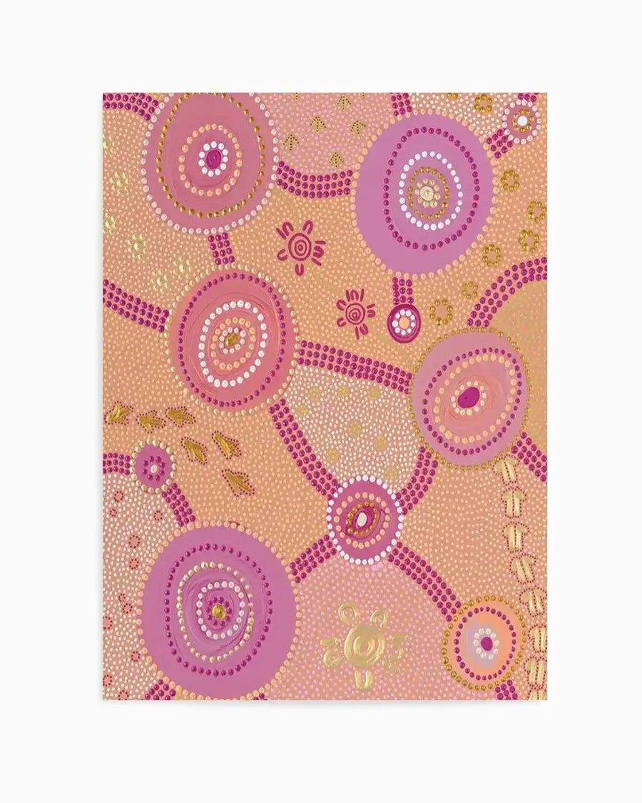 Dancing On Country II By Domica Hill | Art Print from Olive et Oriel where you can shop wallpaper and artworks online