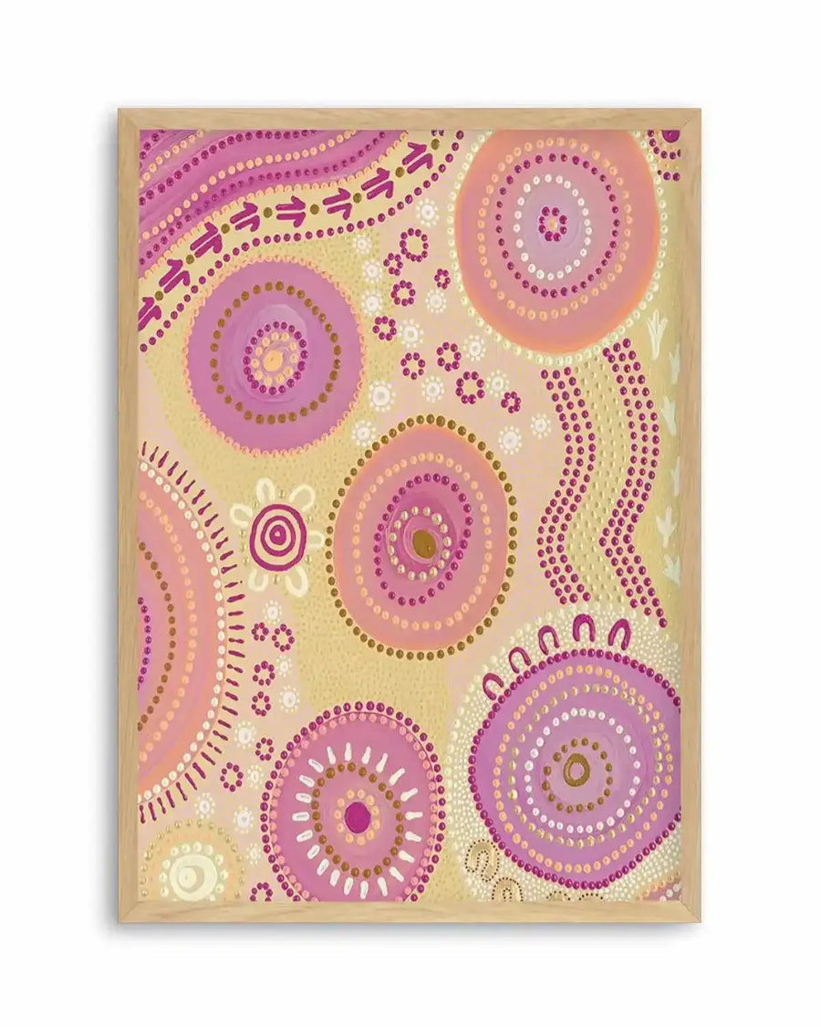 Dancing On Country III By Domica Hill | Art Print from Olive et Oriel where you can shop wallpaper and artworks online