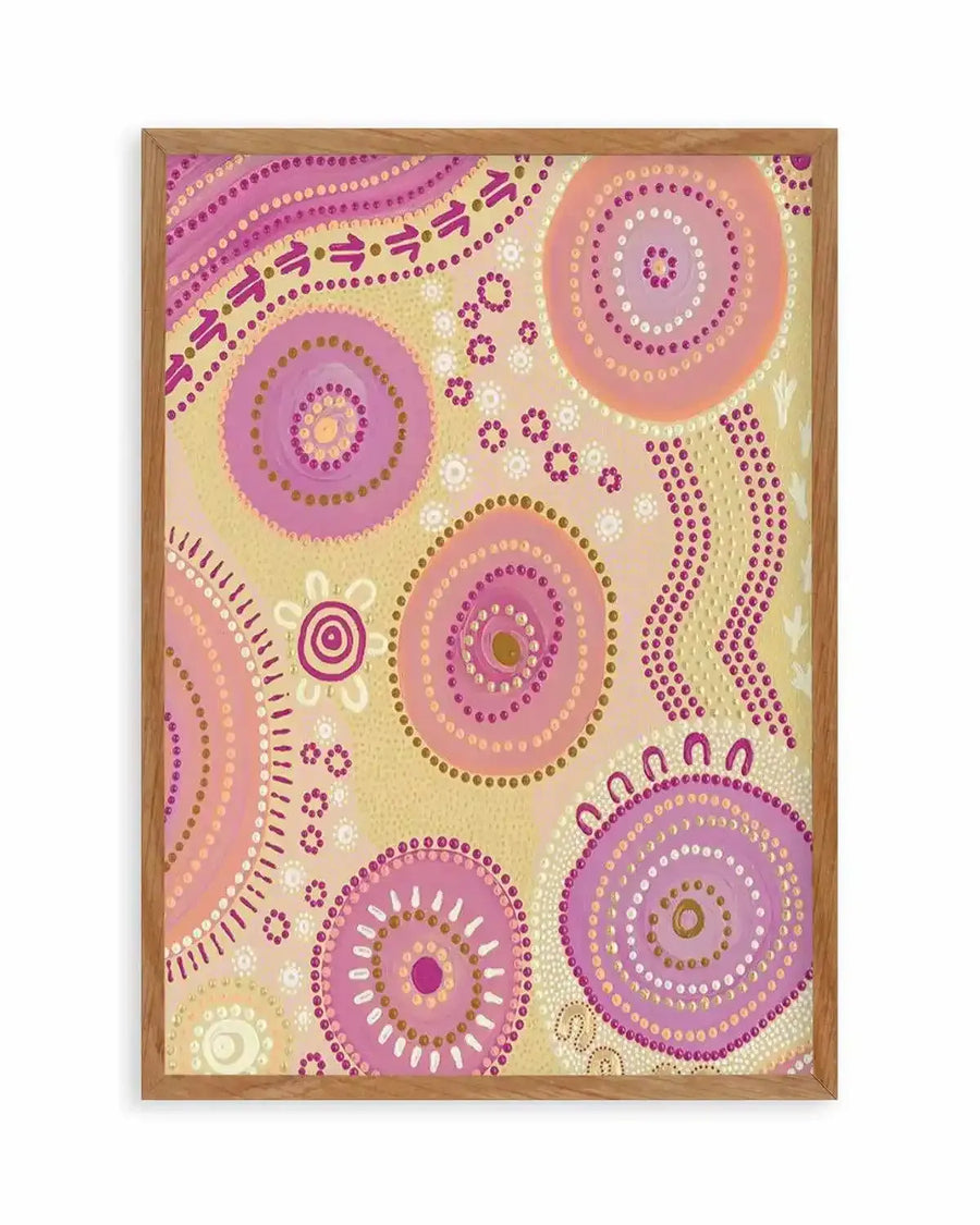 Dancing On Country III By Domica Hill | Art Print from Olive et Oriel where you can shop wallpaper and artworks online