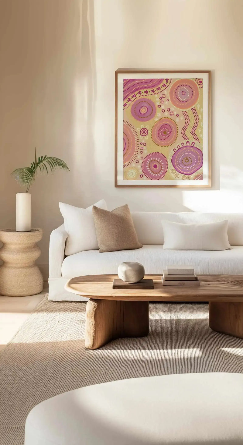 Dancing On Country III By Domica Hill | Art Print from Olive et Oriel where you can shop wallpaper and artworks online