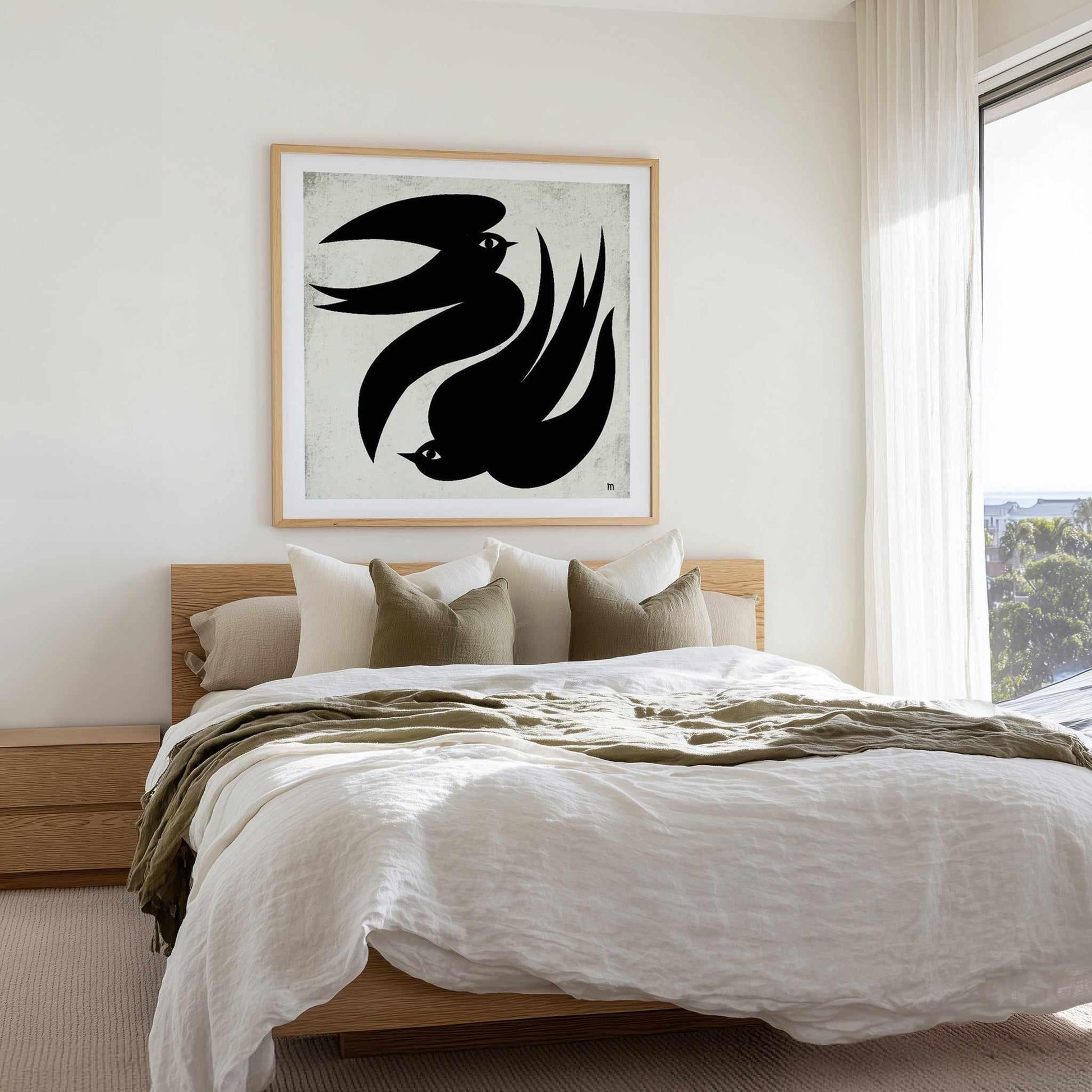 Dancing Swallows by Marco Marella | Art Print from Olive et Oriel where you can shop wallpaper and artworks online