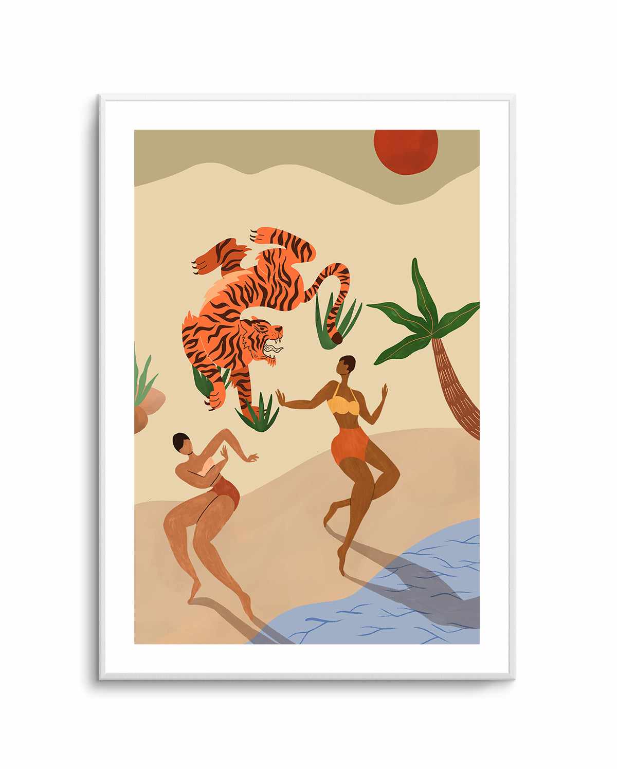 Dancing Tiger by Arty Guava | Art Print