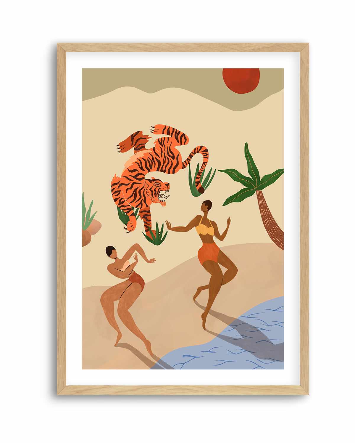 Dancing Tiger by Arty Guava | Art Print