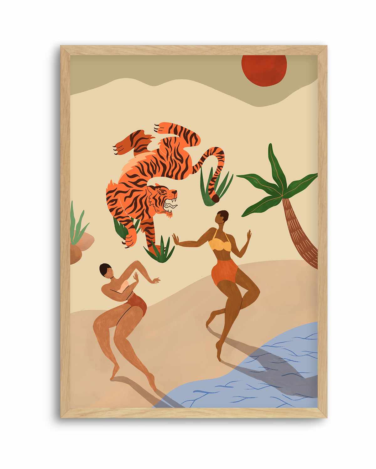 Dancing Tiger by Arty Guava | Art Print