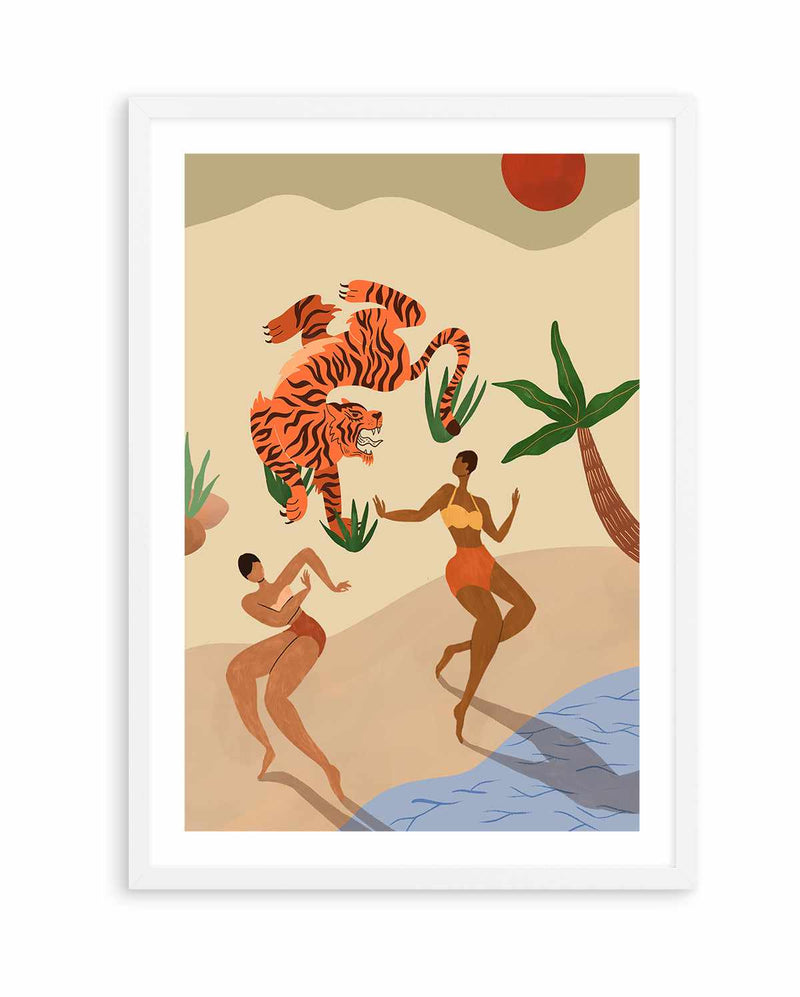 Dancing Tiger by Arty Guava | Art Print
