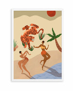 Dancing Tiger by Arty Guava | Art Print