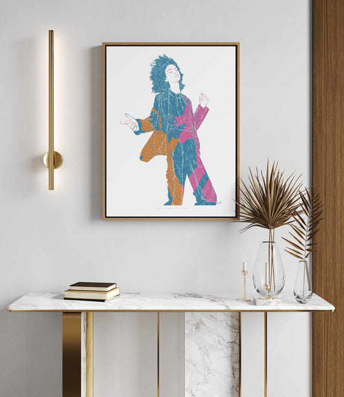 Dancing With Myself by Jenny Liz Rome | Framed Canvas Art Print
