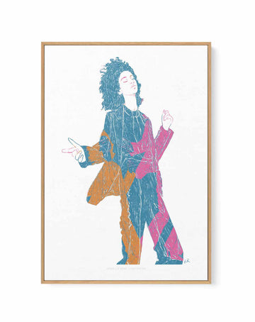 Dancing With Myself by Jenny Liz Rome | Framed Canvas Art Print from Olive et Oriel where you can shop wallpaper and artworks online