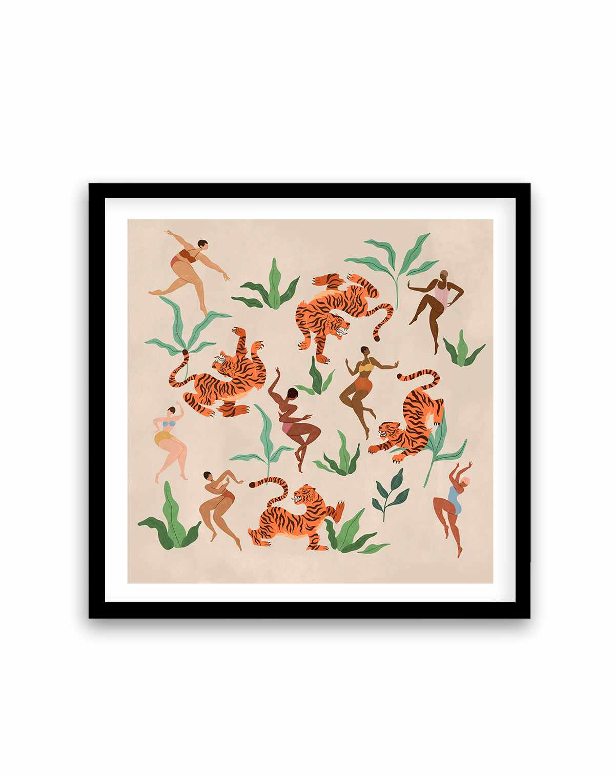 Dancing With Tigers by Arty Guava | Art Print