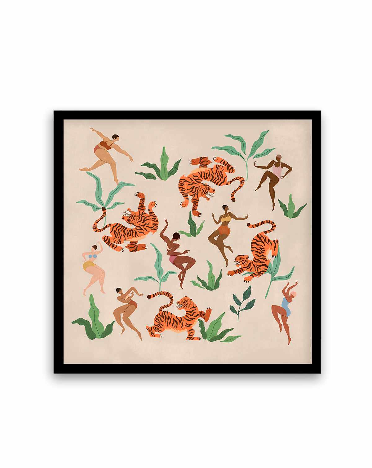 Dancing With Tigers by Arty Guava | Art Print