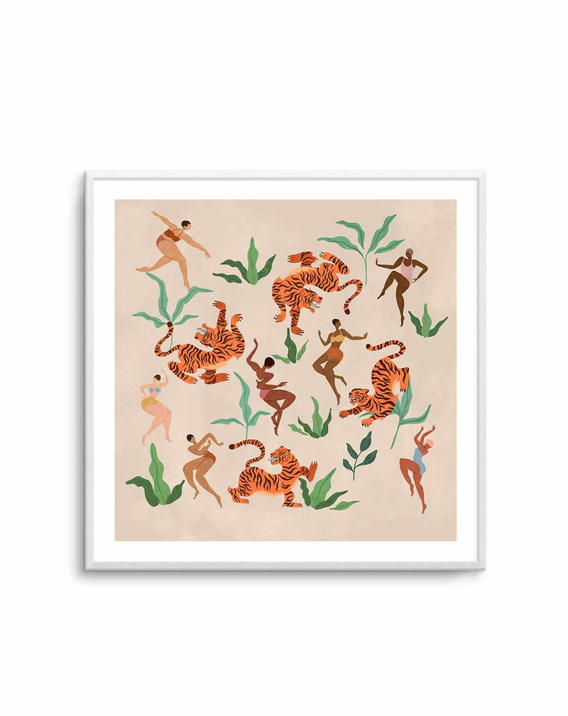 Dancing With Tigers by Arty Guava | Art Print