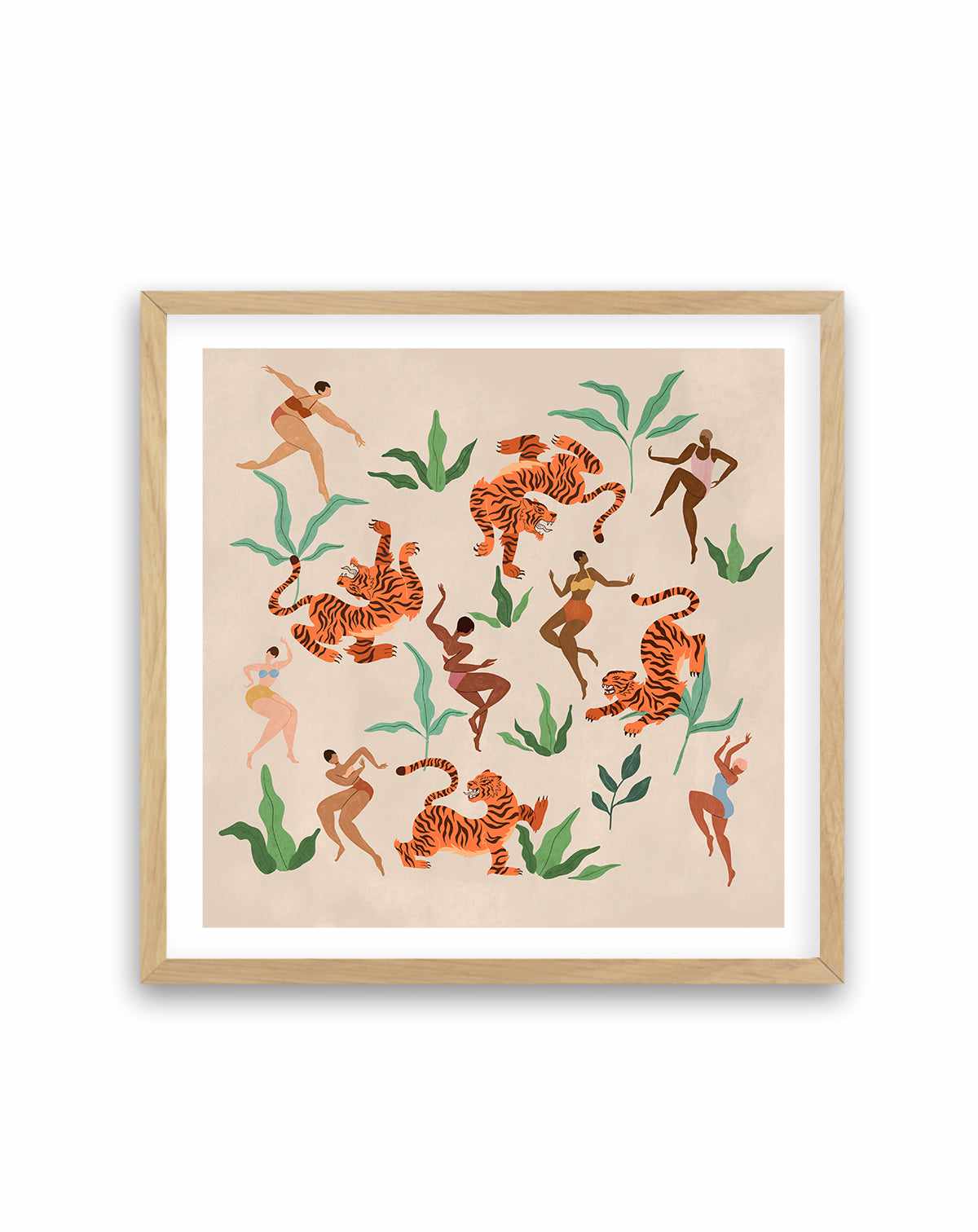 Dancing With Tigers by Arty Guava | Art Print