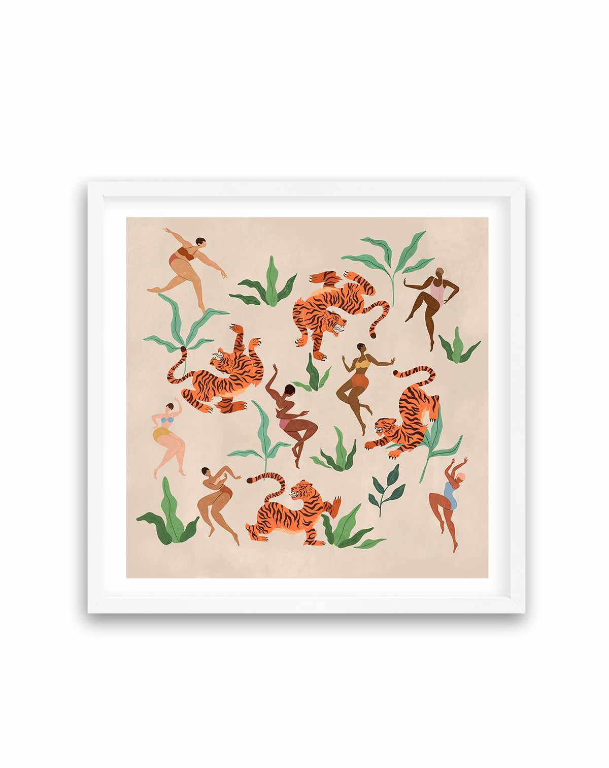 Dancing With Tigers by Arty Guava | Art Print