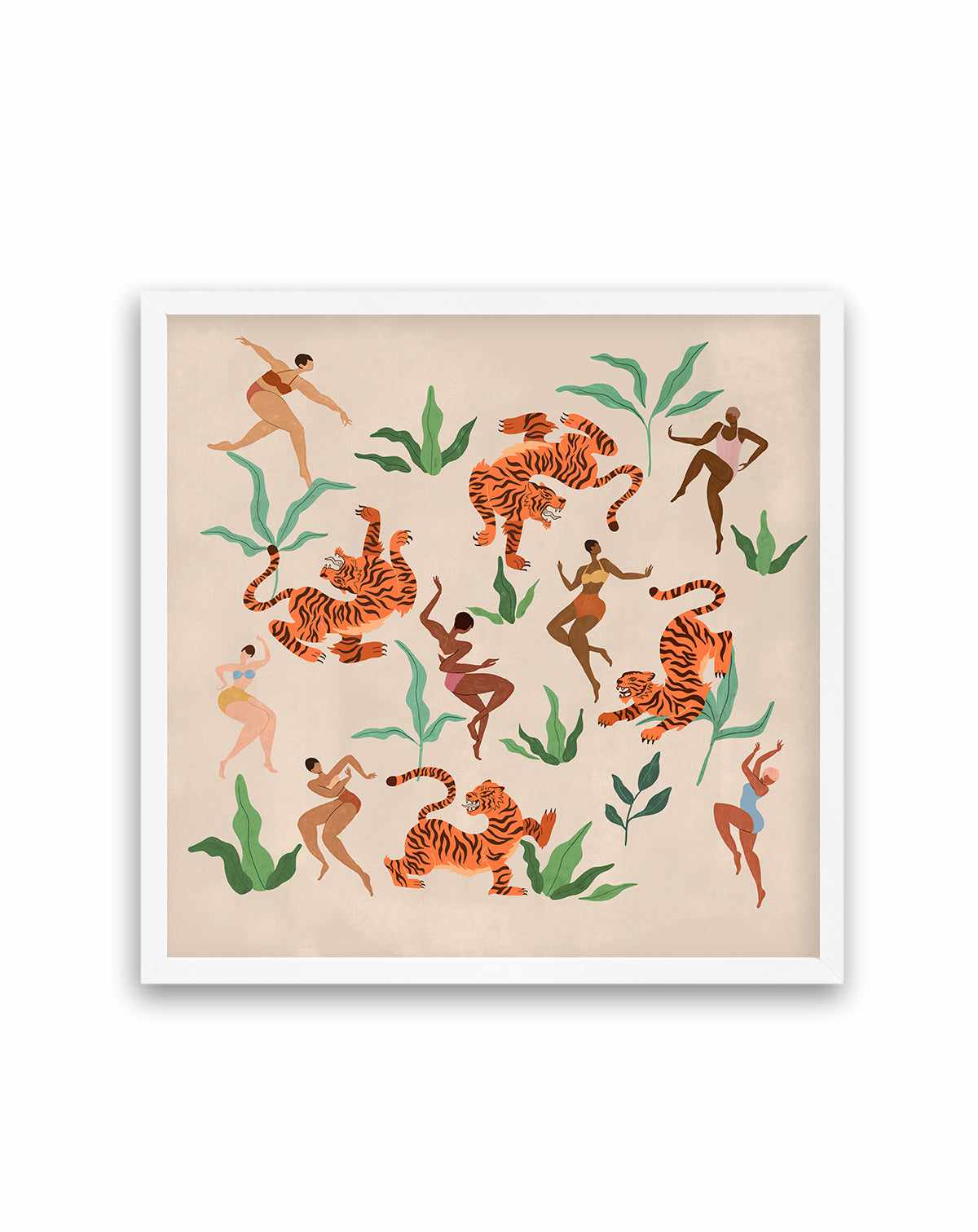 Dancing With Tigers by Arty Guava | Art Print