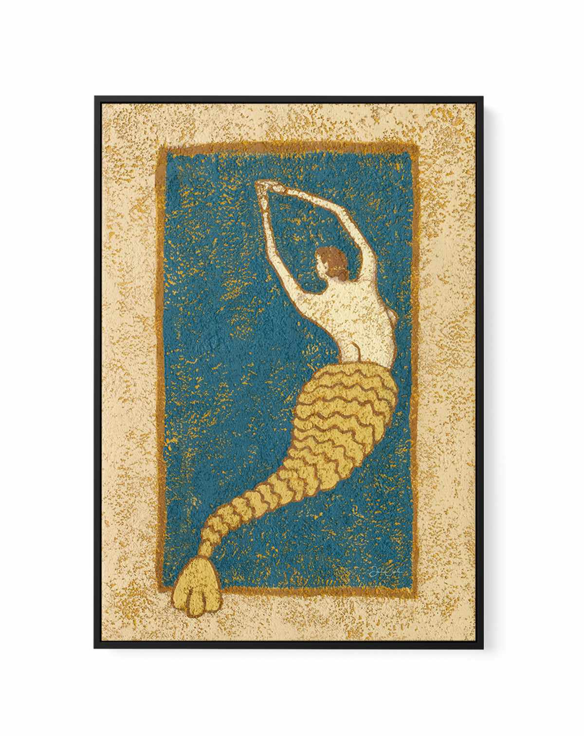 Dancing in the Deep by Julie Celina | Framed Canvas Art Print