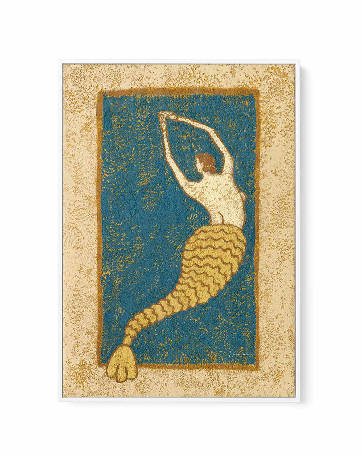 Dancing in the Deep by Julie Celina | Framed Canvas Art Print