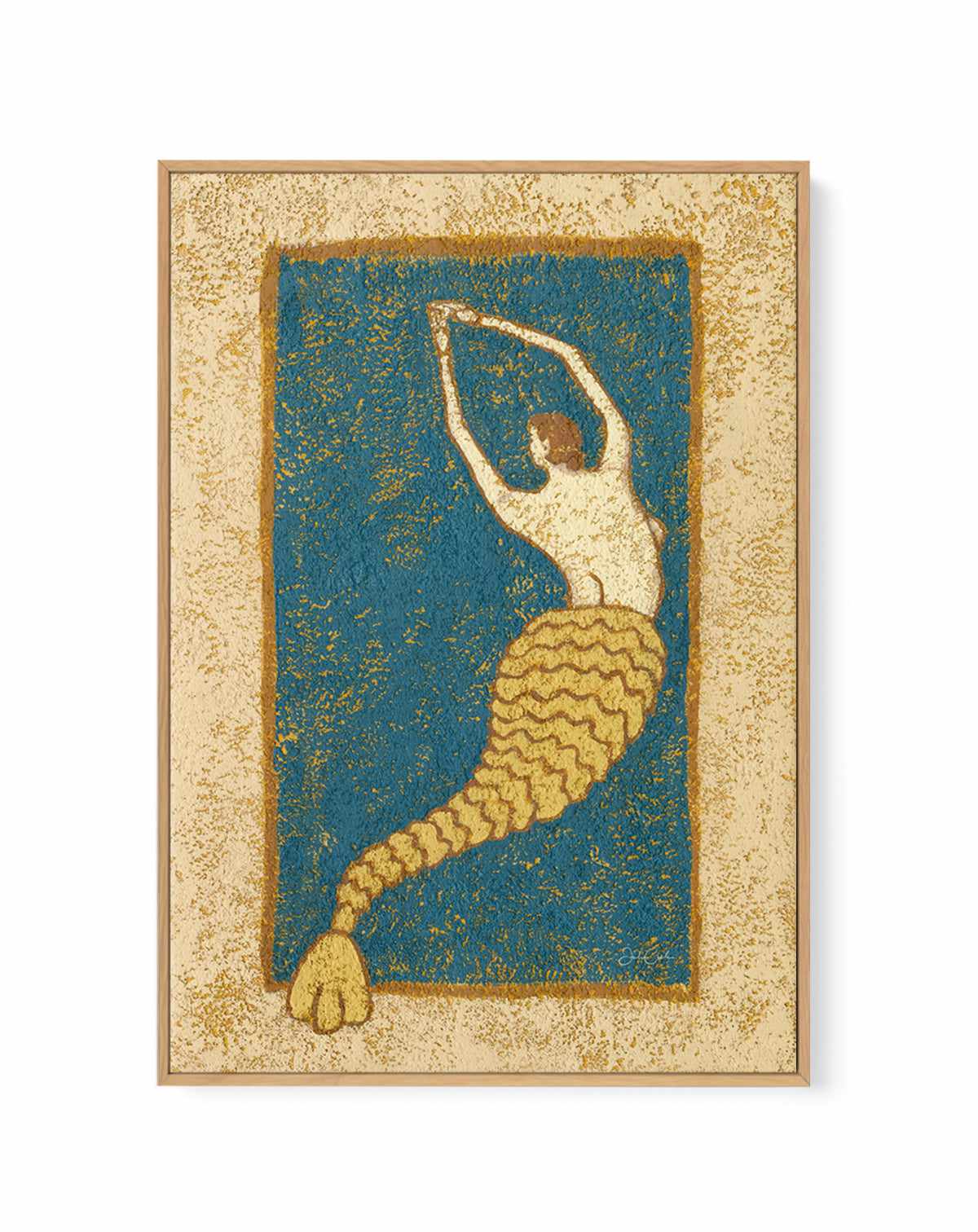 Dancing in the Deep by Julie Celina | Framed Canvas Art Print