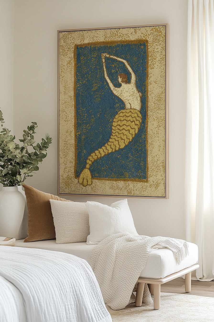 Dancing in the Deep by Julie Celina | Framed Canvas Art Print