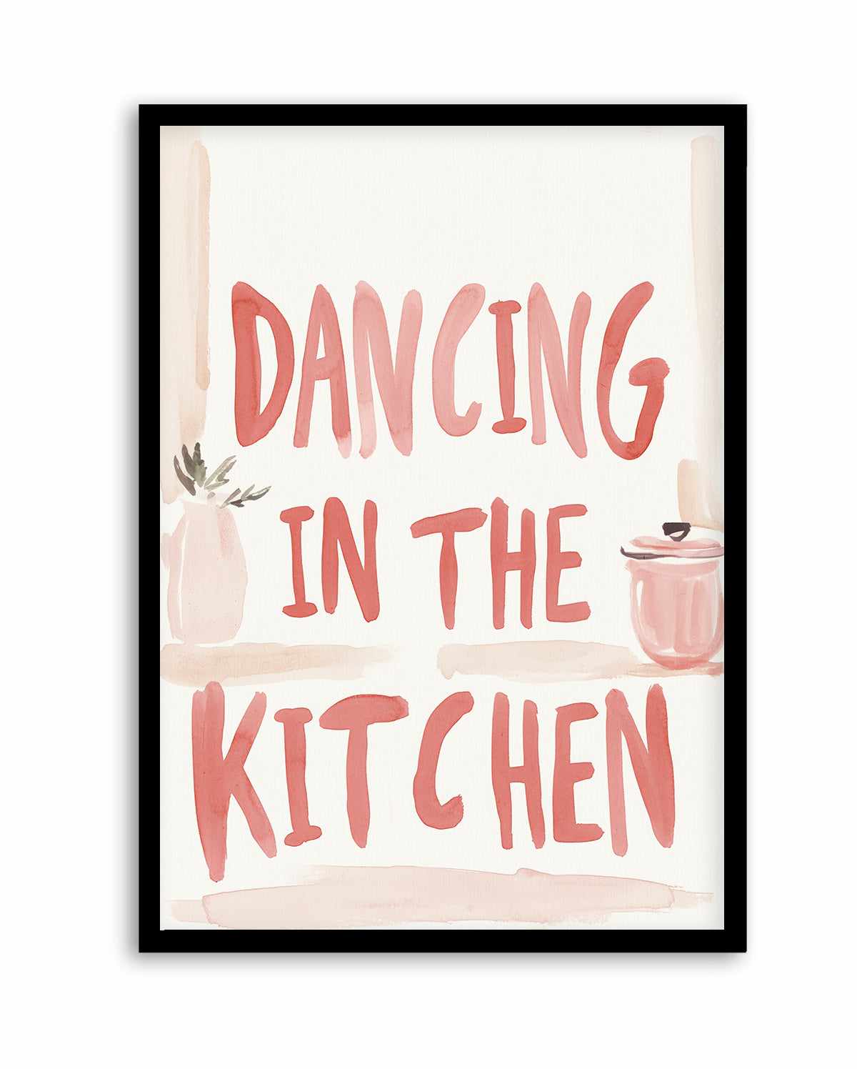 Dancing in the kitchen | Art Print from Olive et Oriel where you can shop wallpaper and artworks online