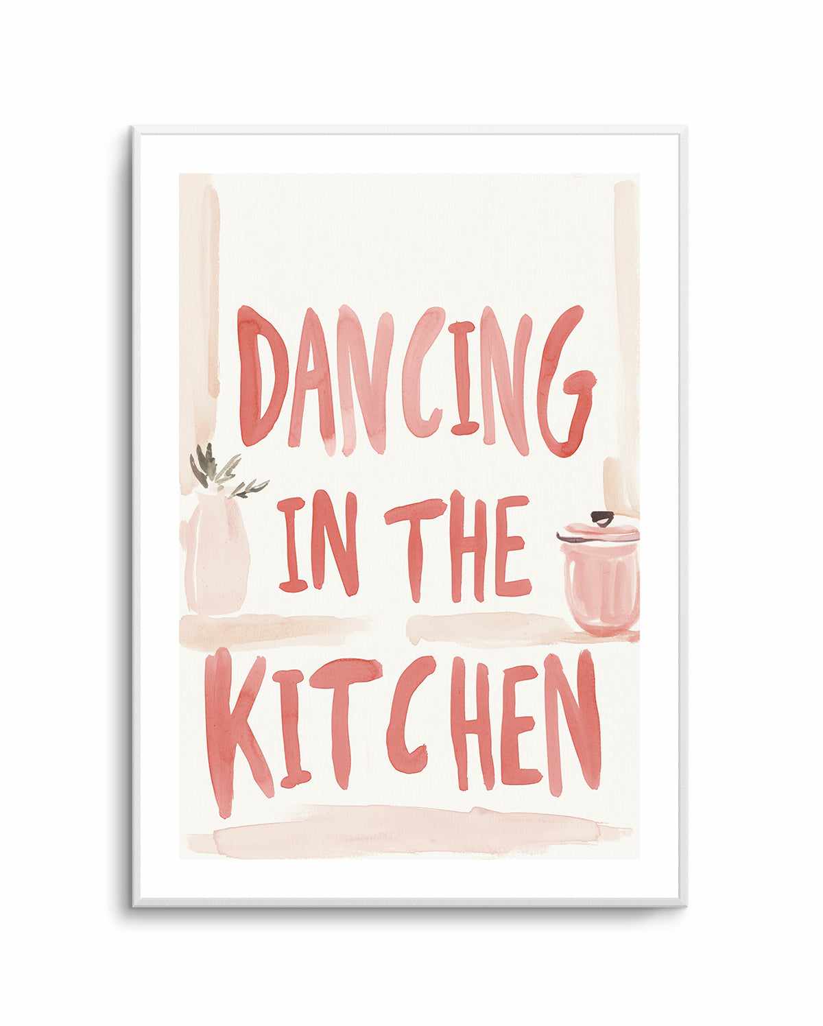 Dancing in the kitchen | Art Print from Olive et Oriel where you can shop wallpaper and artworks online