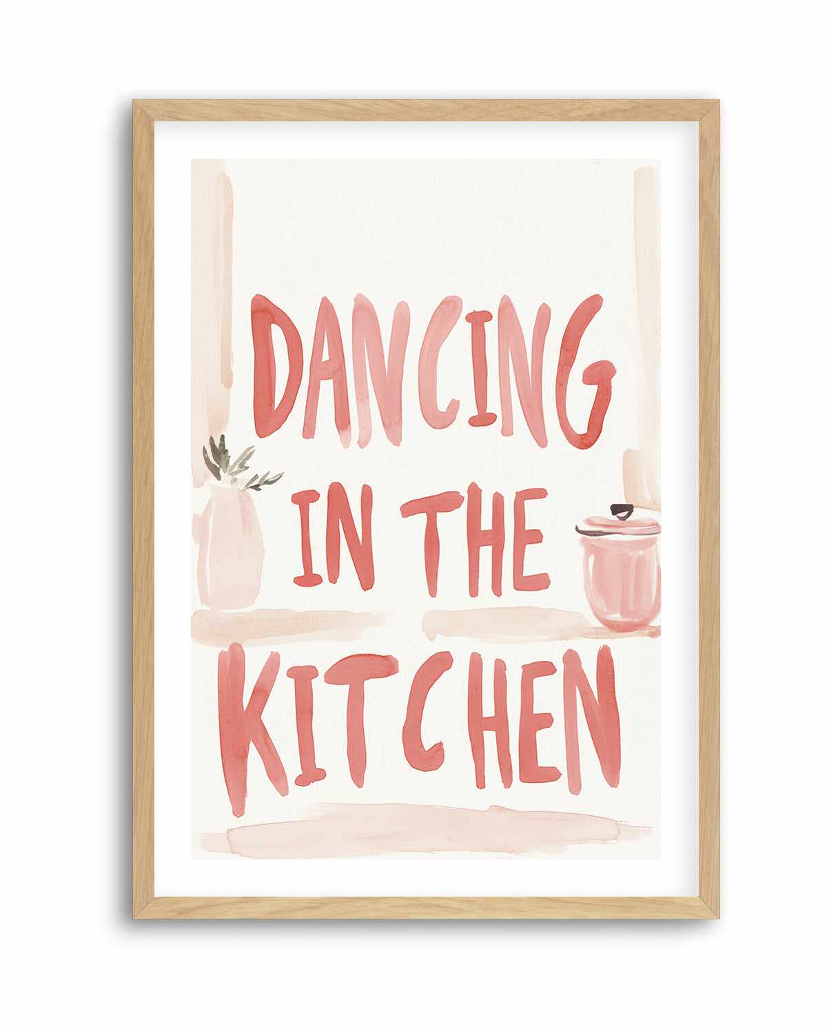Dancing in the kitchen | Art Print from Olive et Oriel where you can shop wallpaper and artworks online