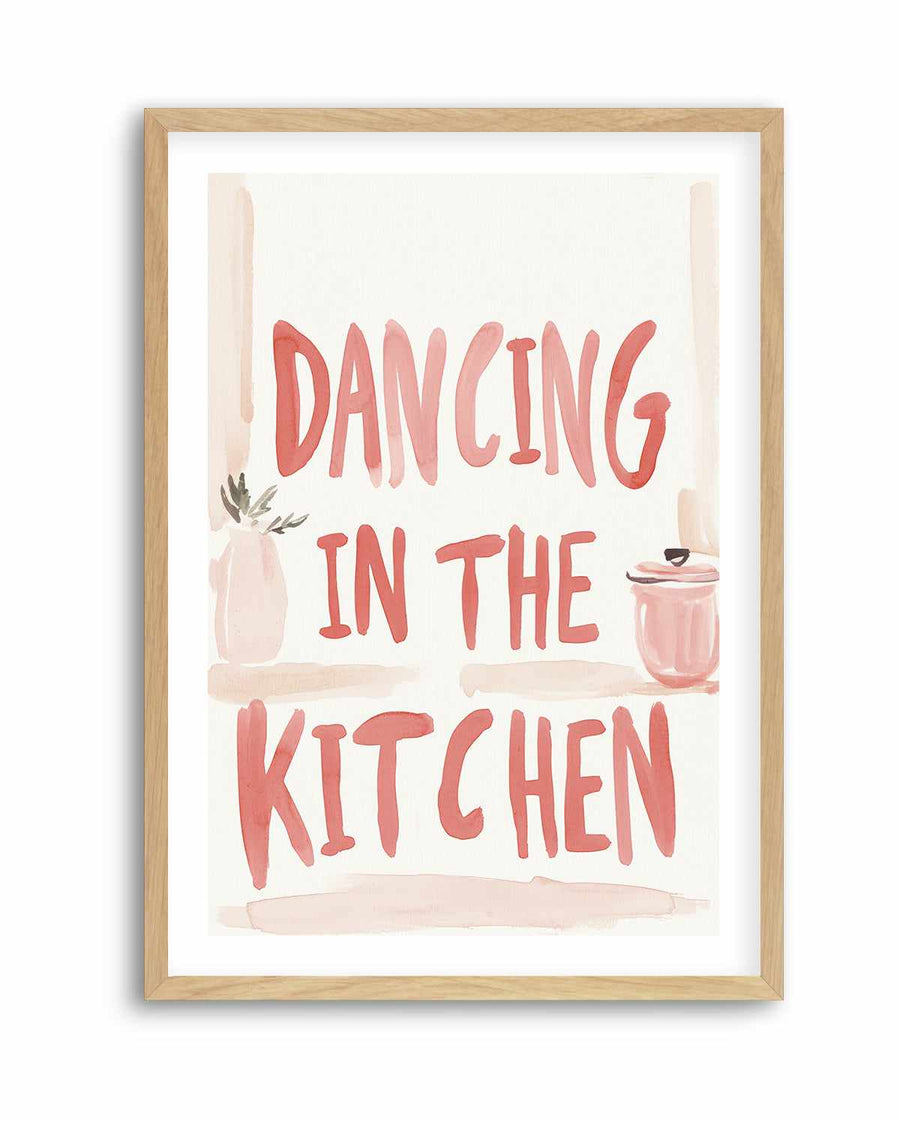 Dancing in the kitchen | Art Print from Olive et Oriel where you can shop wallpaper and artworks online