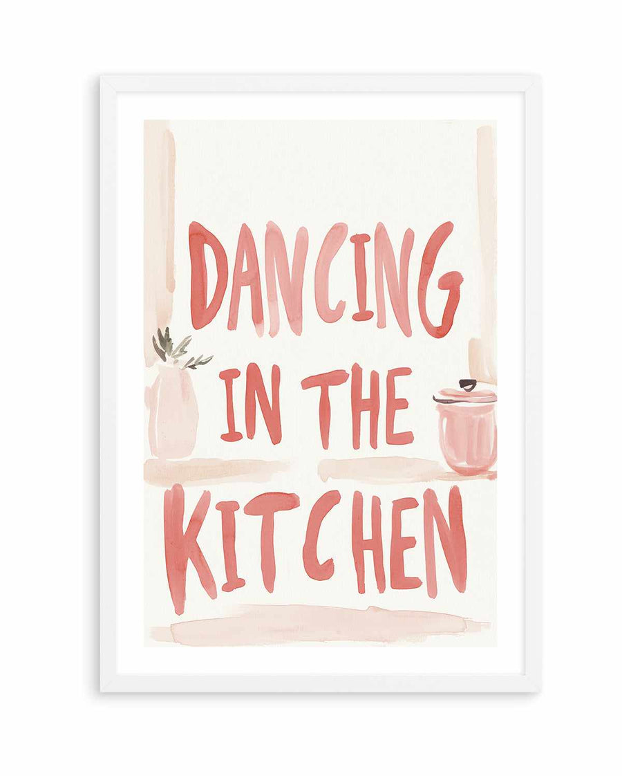 Dancing in the kitchen | Art Print from Olive et Oriel where you can shop wallpaper and artworks online
