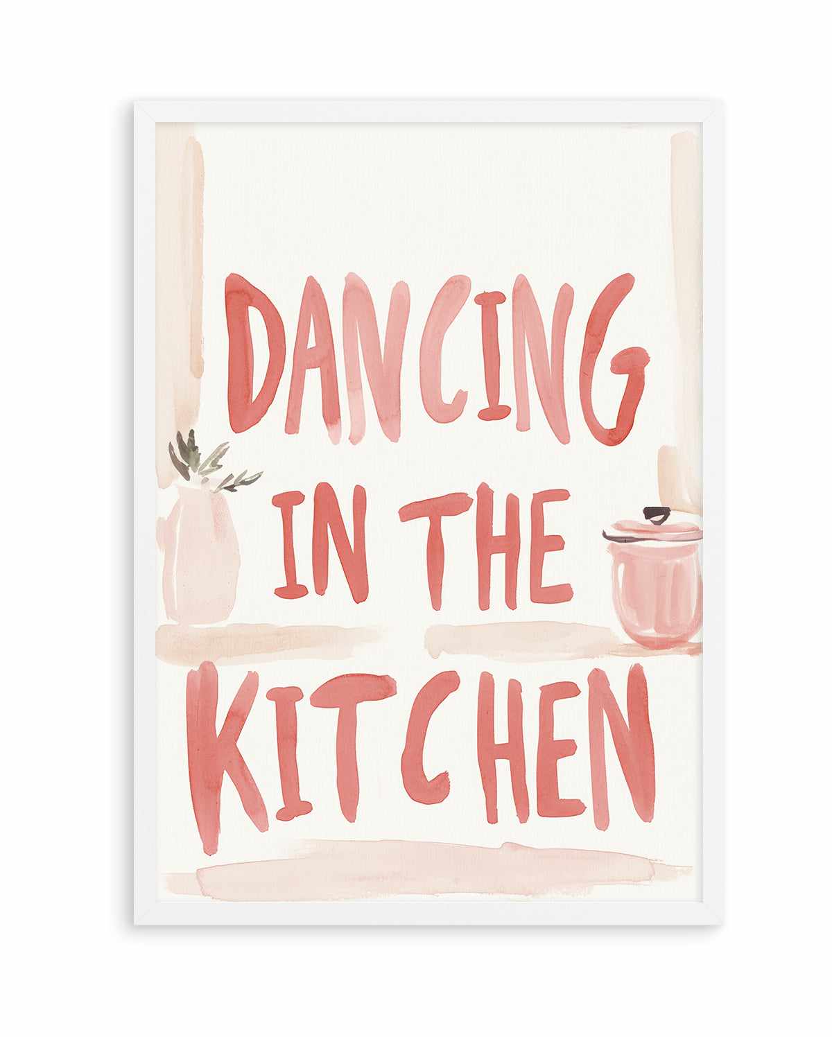 Dancing in the kitchen | Art Print from Olive et Oriel where you can shop wallpaper and artworks online