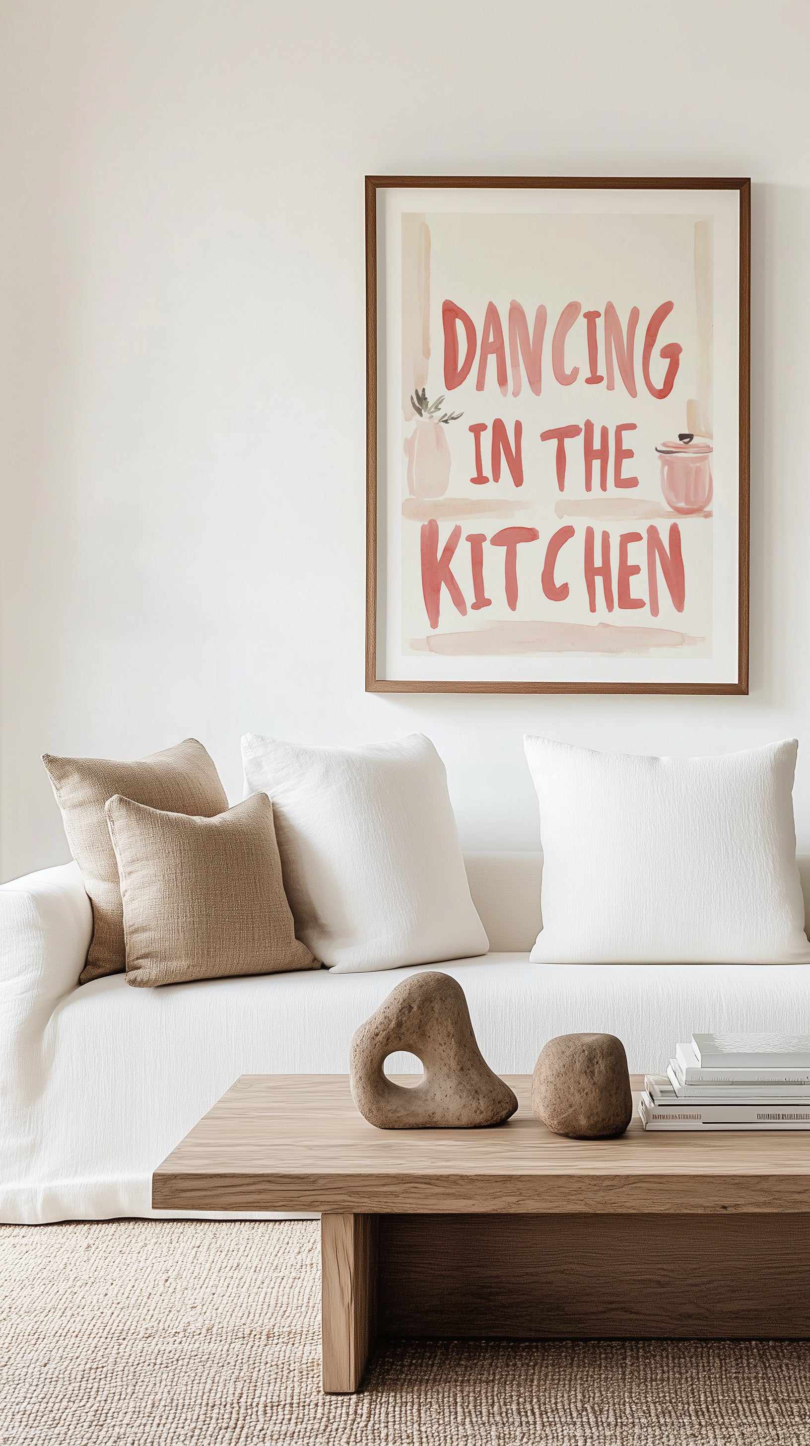 Dancing in the kitchen | Art Print from Olive et Oriel where you can shop wallpaper and artworks online