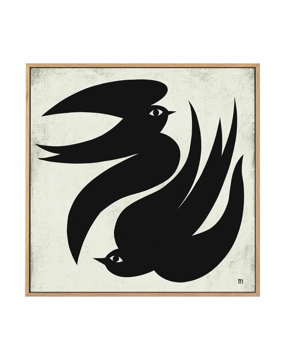 Dancing Swallows by Marco Marella | Framed Canvas Art Print from Olive et Oriel where you can shop wallpaper and artworks online