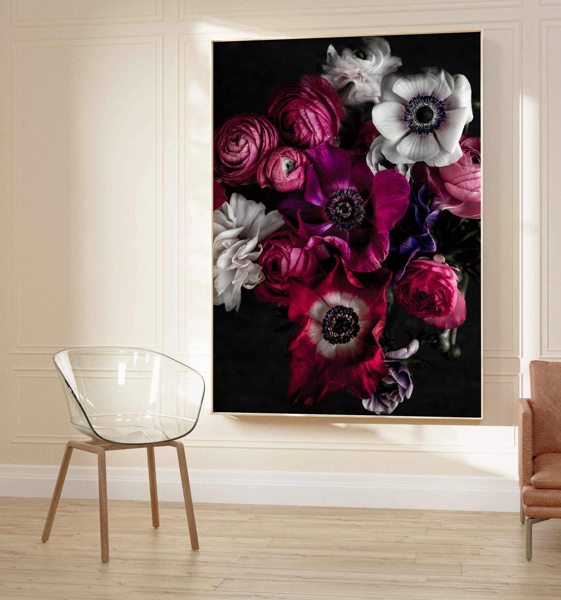 Dark Flowers 1 By Mareiker Bohmer | Art Print from Olive et Oriel where you can shop wallpaper and artworks online