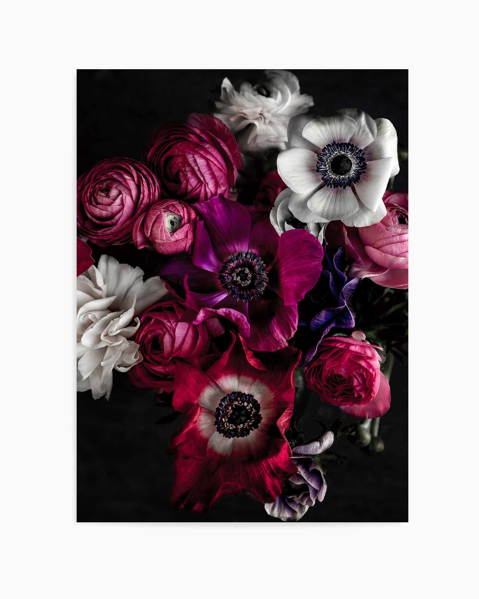 Dark Flowers 1 By Mareiker Bohmer | Art Print from Olive et Oriel where you can shop wallpaper and artworks online