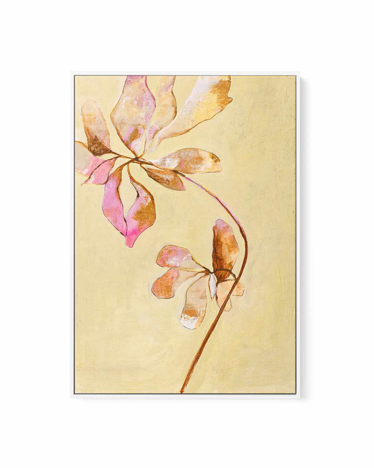 Darling Pink by Design Fabrikken | Framed Canvas Art Print