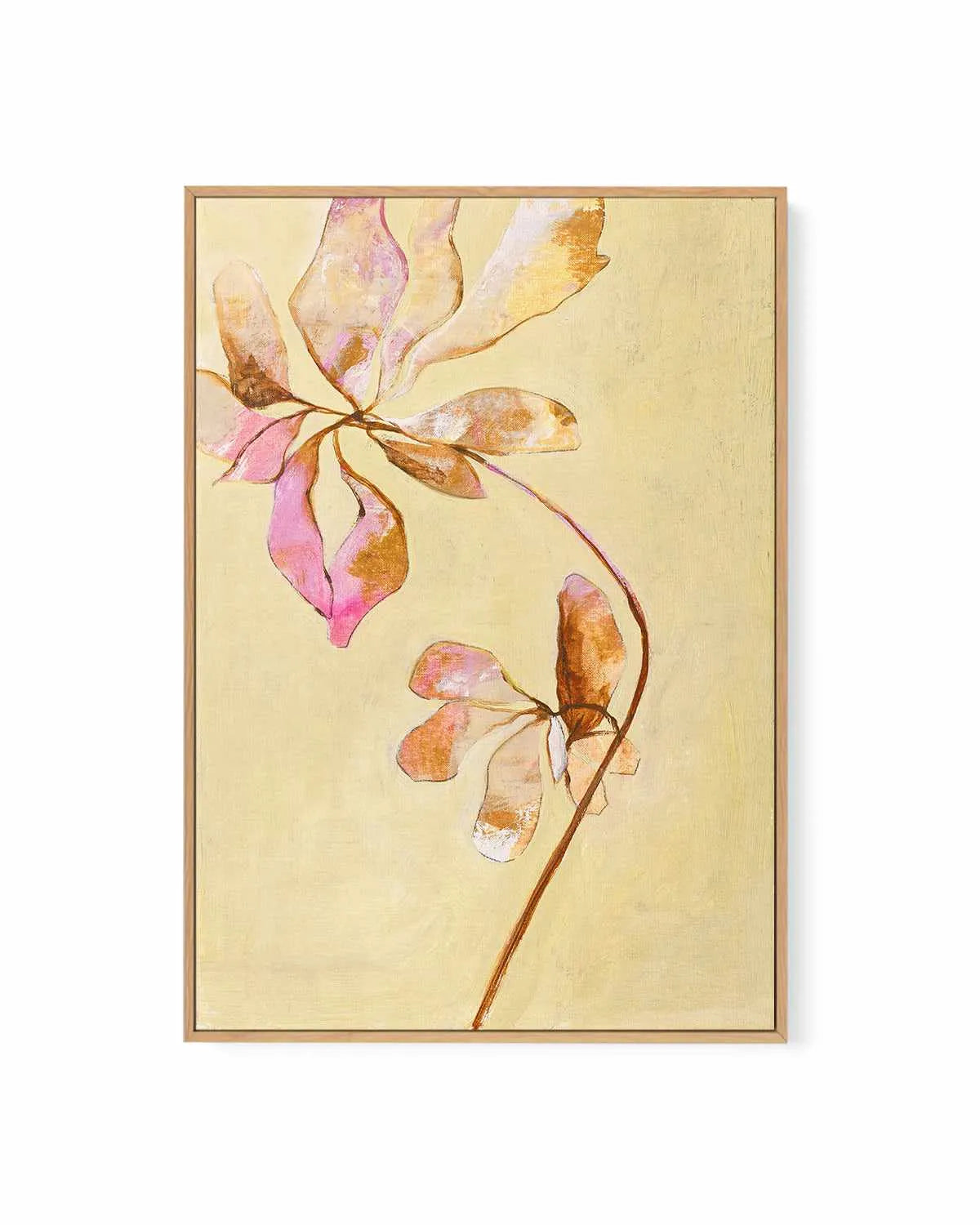 Darling Pink by Design Fabrikken | Framed Canvas Art Print from Olive et Oriel where you can shop wallpaper and artworks online