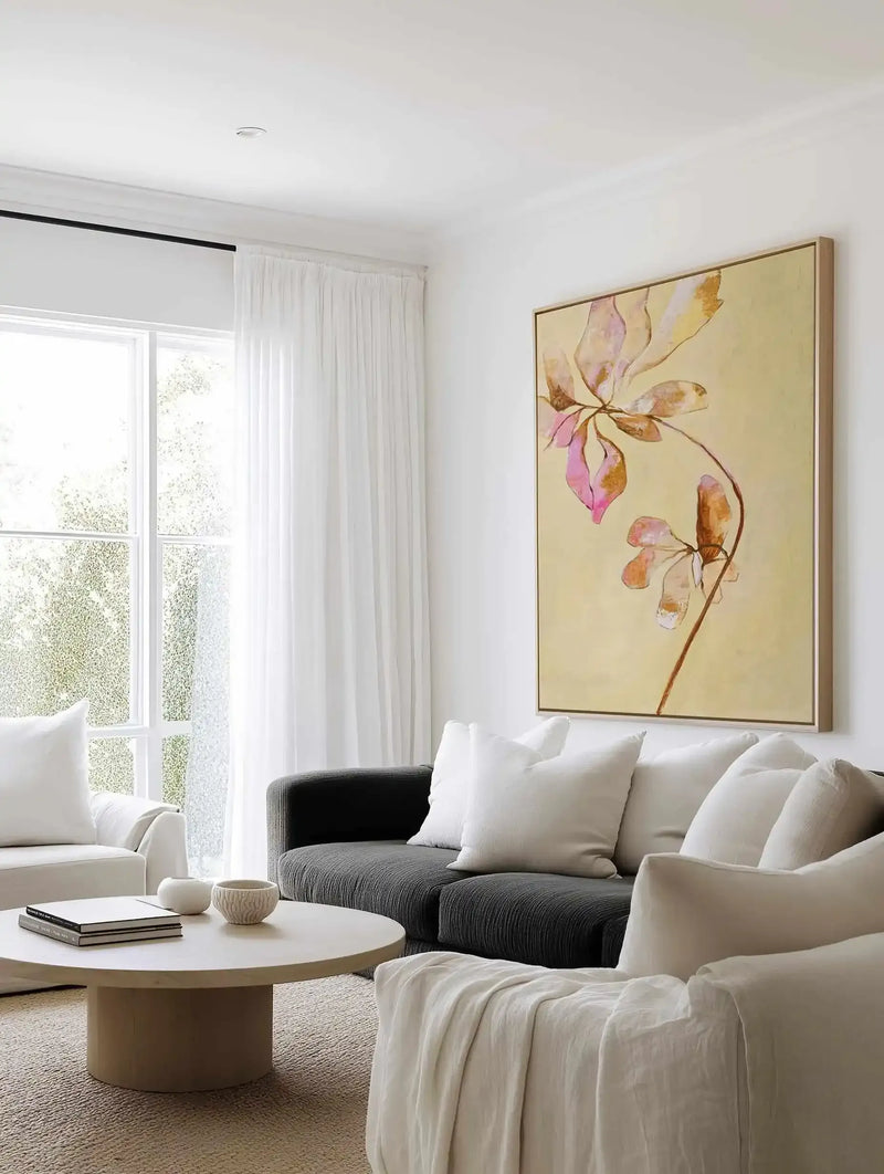 Darling Pink by Design Fabrikken | Framed Canvas Art Print from Olive et Oriel where you can shop wallpaper and artworks online