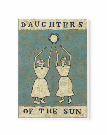 Daughters of the Sun by Julie Celina | Framed Canvas Art Print from Olive et Oriel where you can shop wallpaper and artworks online