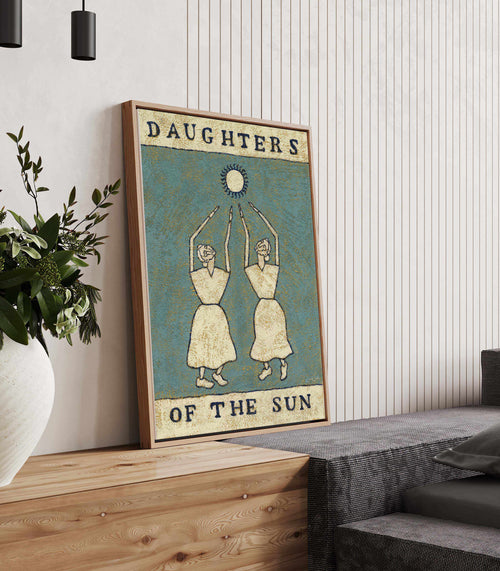 Daughters Of The Sun by Julie Celina | Framed Canvas Art Print