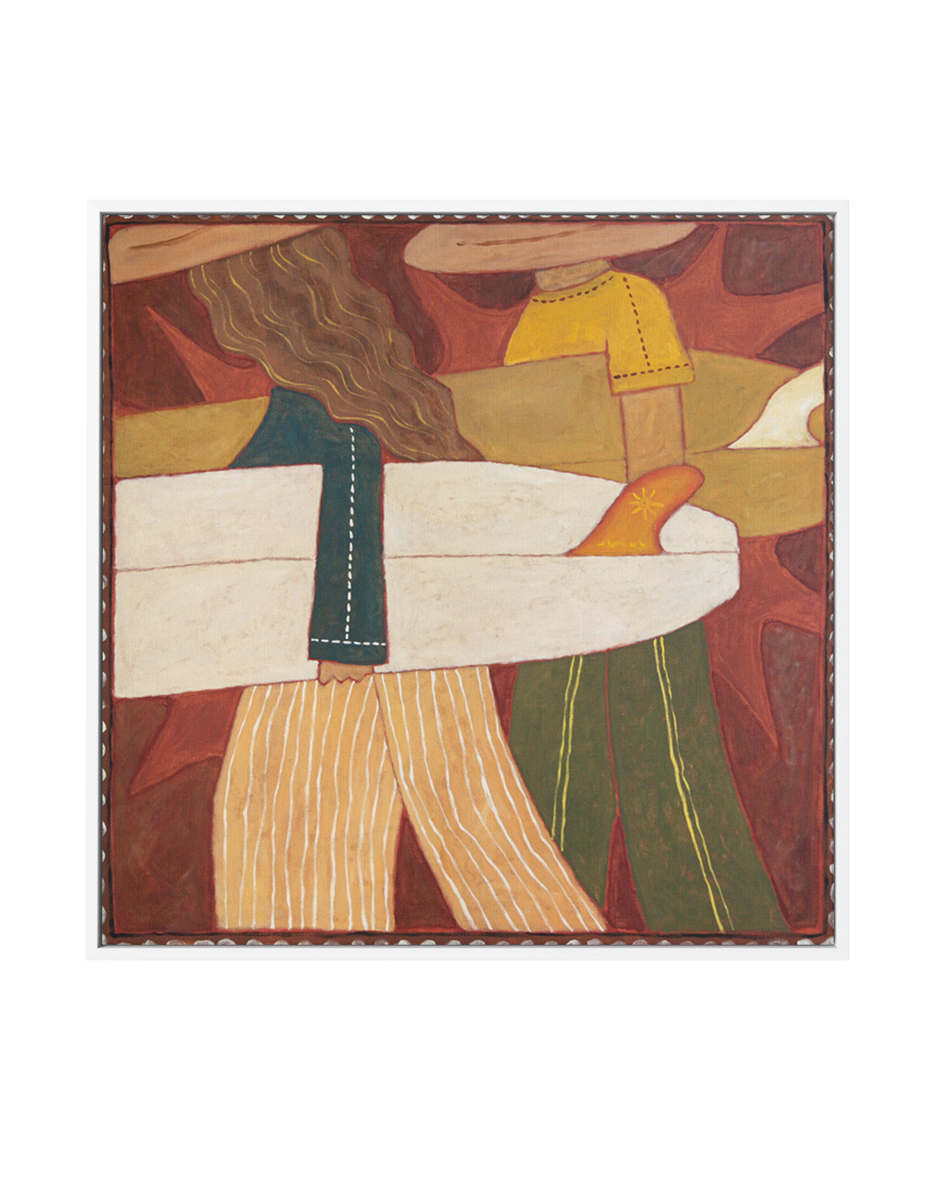 Dawn Patrol by Erin Champ | Framed Canvas Art Print