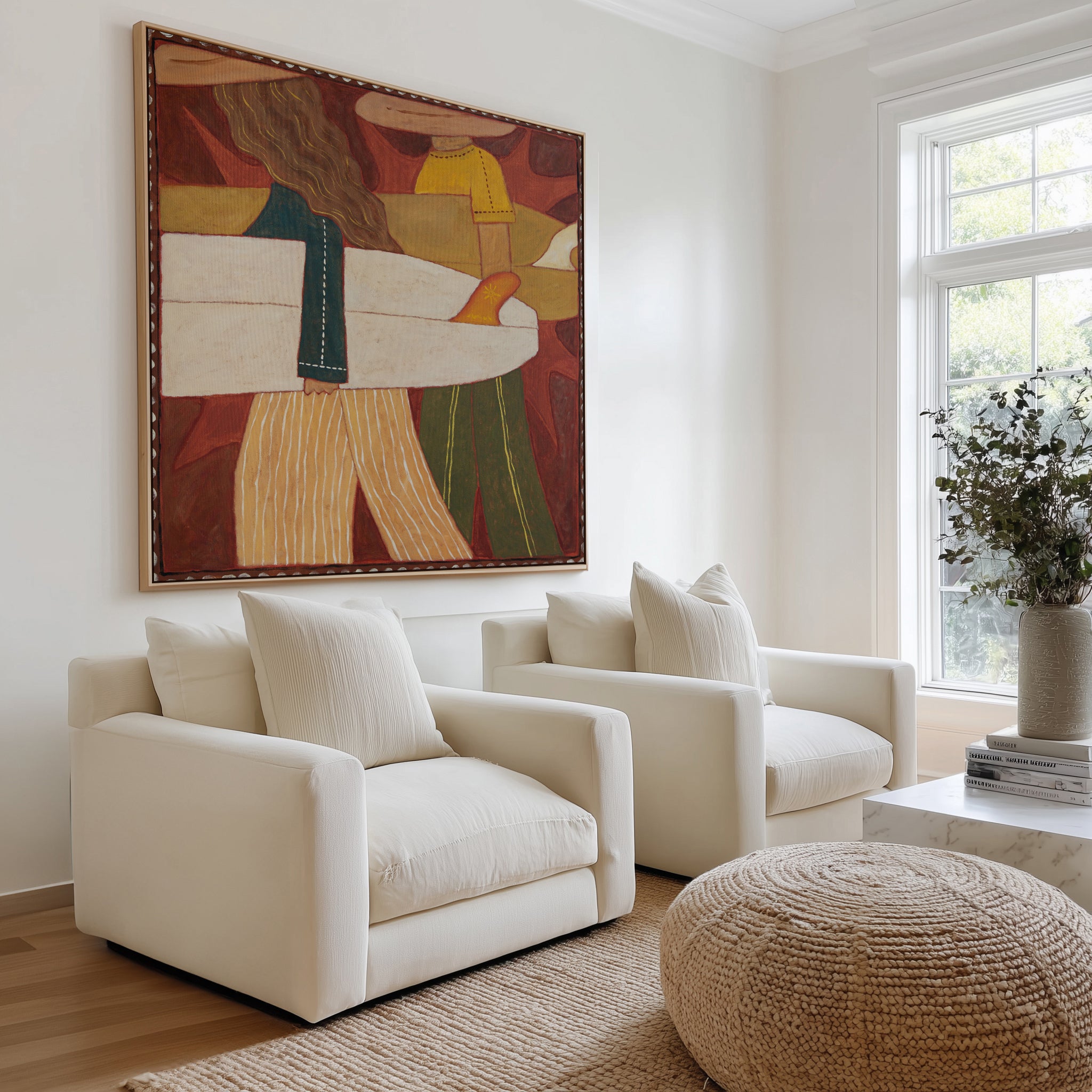 Dawn Patrol by Erin Champ | Framed Canvas Art Print