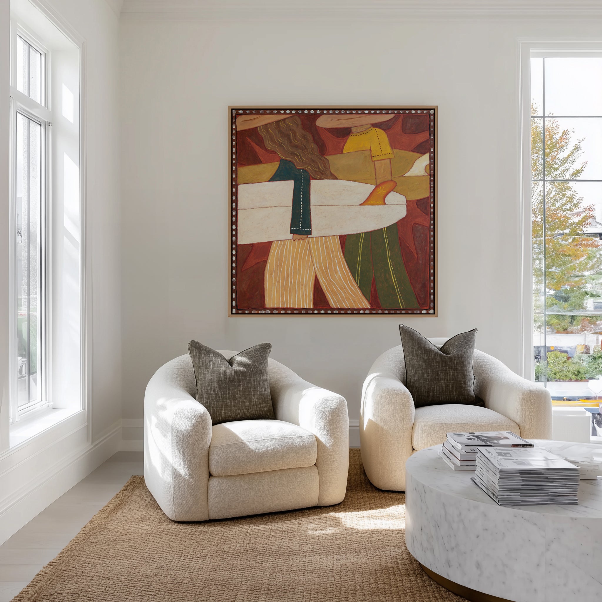 Dawn Patrol by Erin Champ | Framed Canvas Art Print