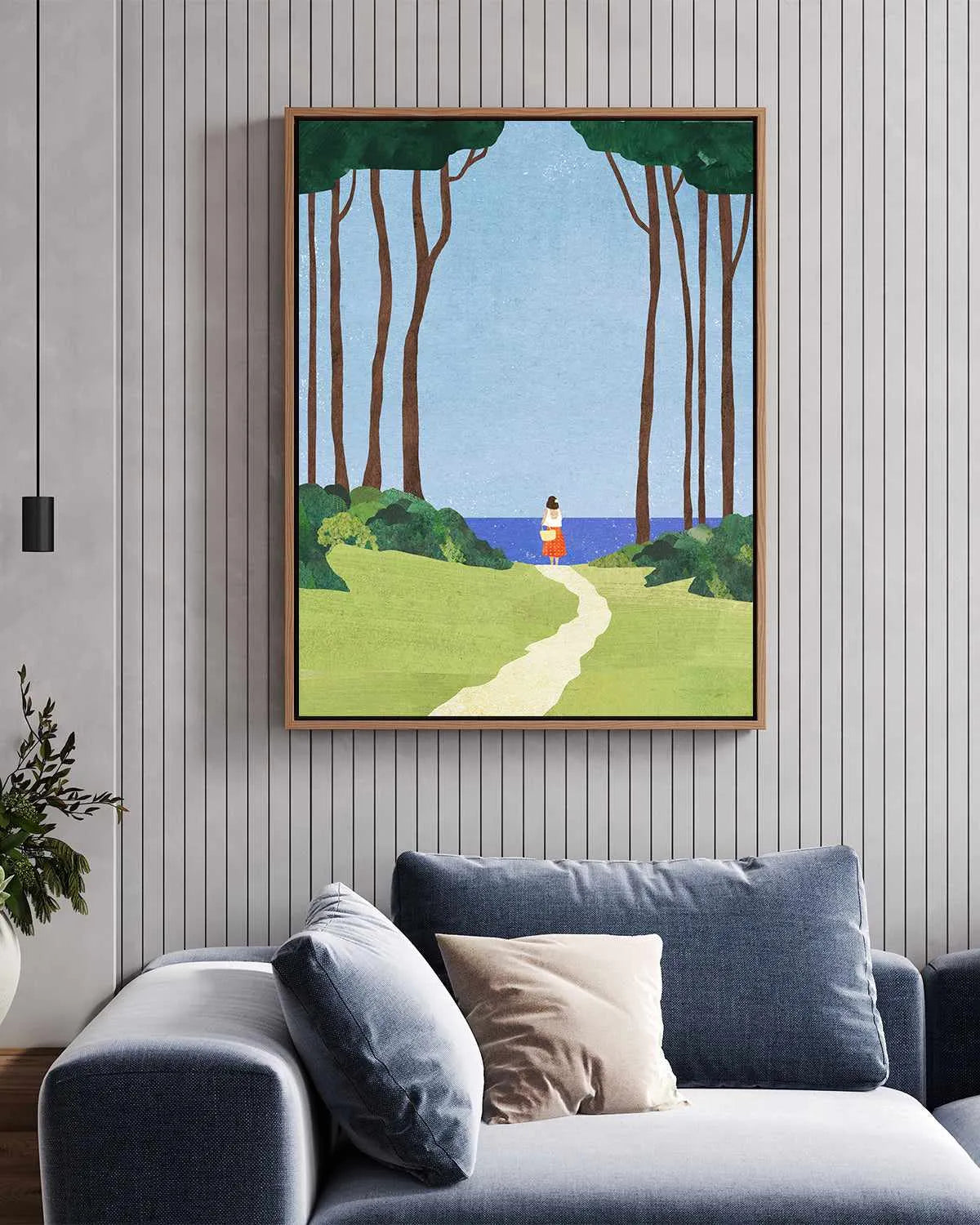 Day Trip by Henry Rivers | Framed Canvas Art Print from Olive et Oriel where you can shop wallpaper and artworks online