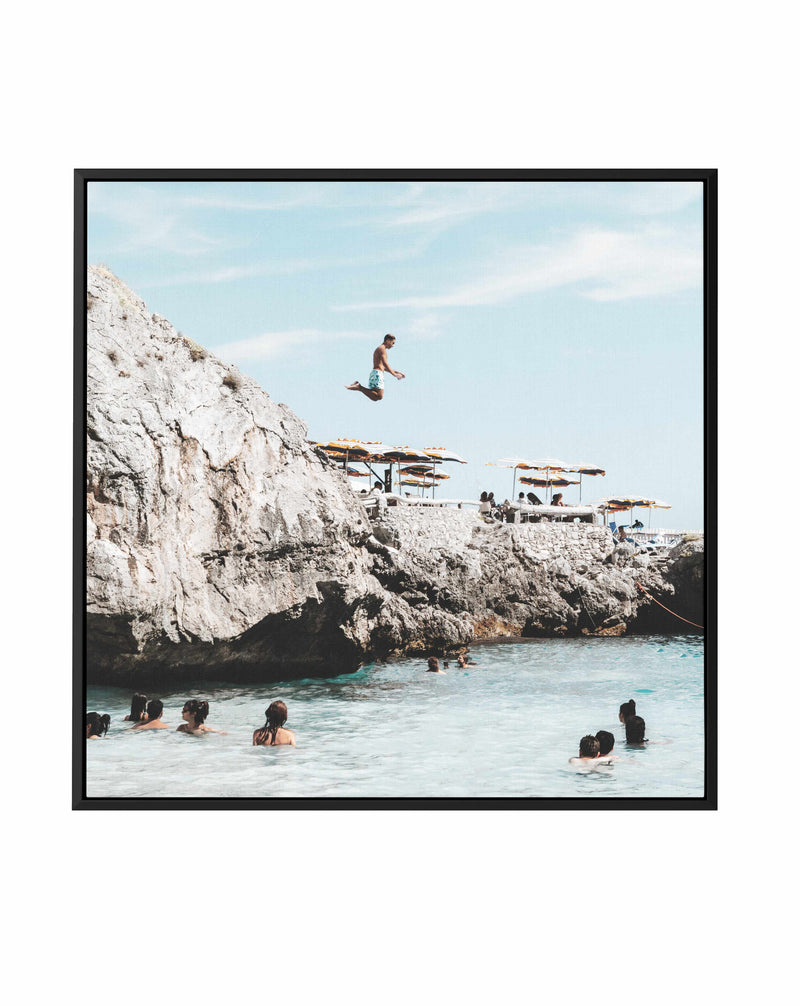 Day in the Sun, Capri | Framed Canvas Art Print