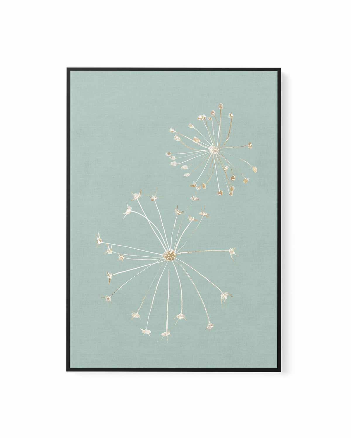 Daylight Dandelions | Framed Canvas Art Print