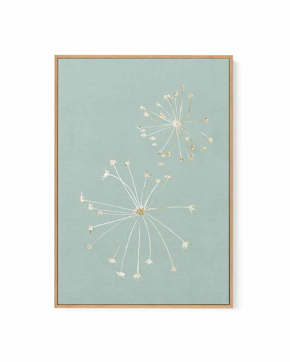 Daylight Dandelions | Framed Canvas Art Print from Olive et Oriel where you can shop wallpaper and artworks online