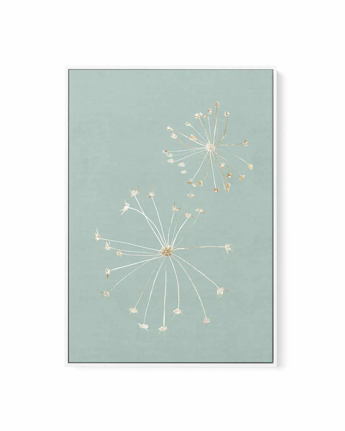 Daylight Dandelions | Framed Canvas Art Print from Olive et Oriel where you can shop wallpaper and artworks online
