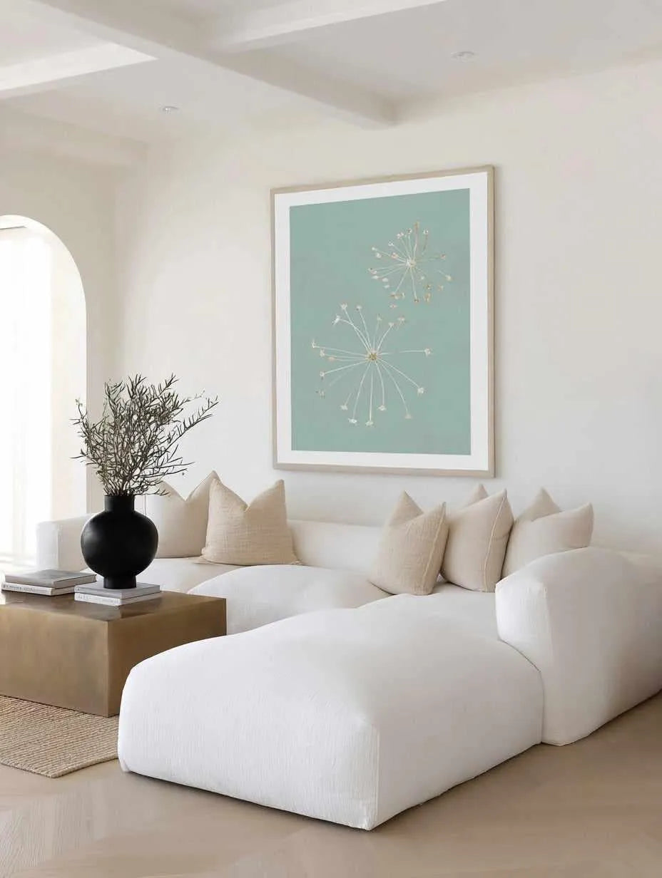 Daylight Dandelions Art Print from Olive et Oriel where you can shop wallpaper and artworks online