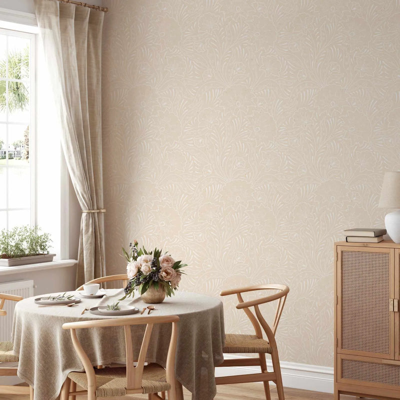 Deco florals Wallpaper from Olive et Oriel where you can shop wallpaper and artworks online