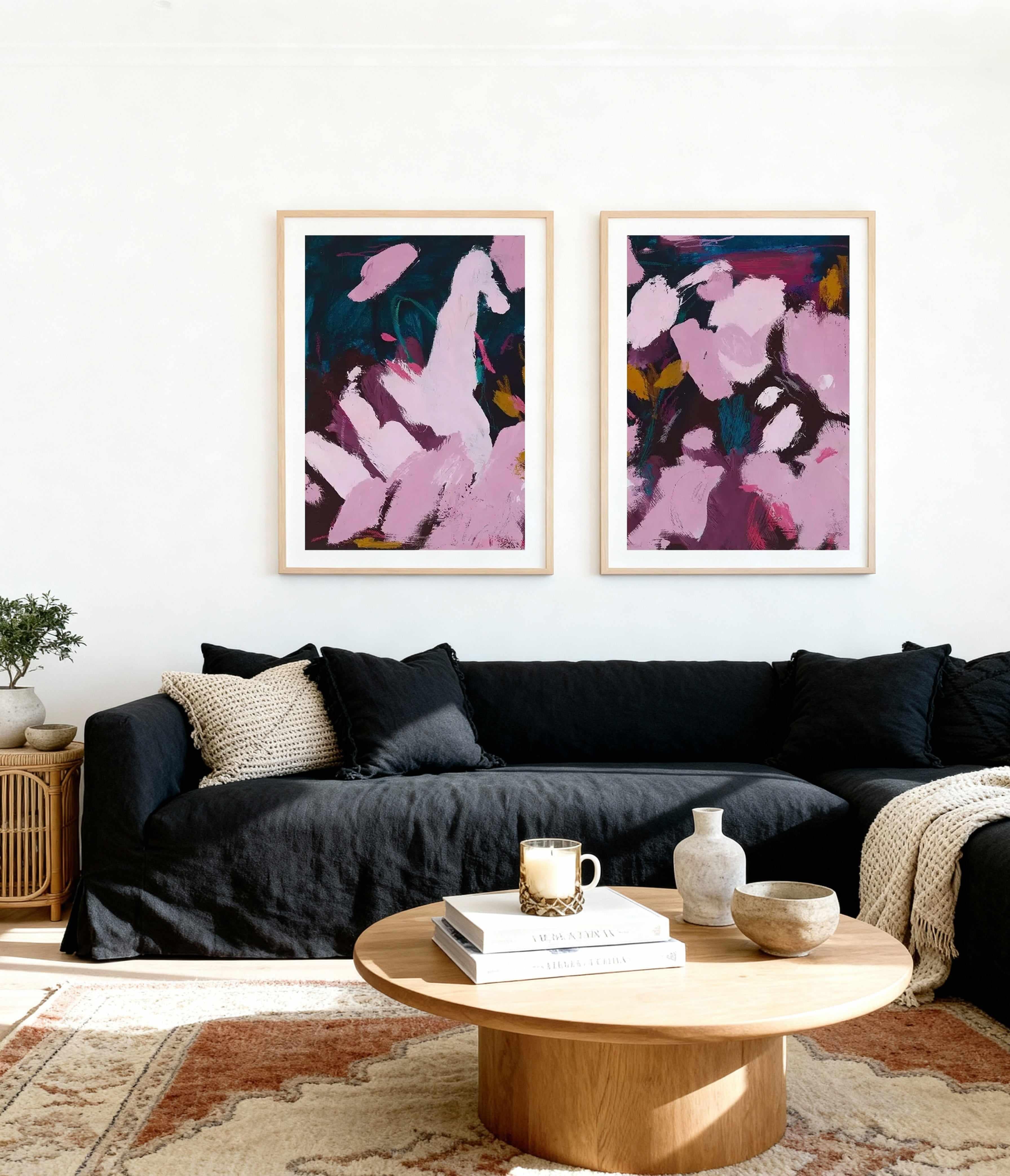 Deconstructed Candy PT I & II by Alicia Benetatos Art Print Set of 2 | Matching Wall Art